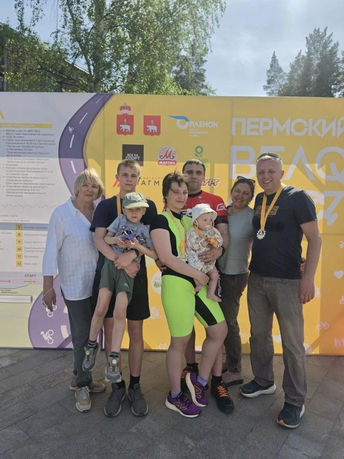 Вся семья на Пермском ВелоФесте